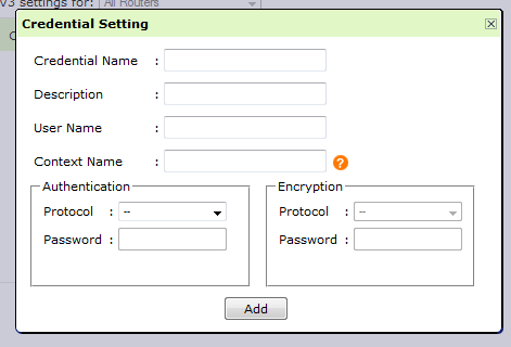 SNMP V3 設定